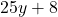 Rendered by QuickLaTeX.com 25y+8