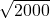 Rendered by QuickLaTeX.com \sqrt{2000}