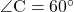 \angle{\text{C}}=60^\circ