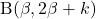 \mathrm{B}(\beta, 2\beta+k)