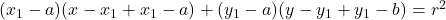 (x_1-a)(x-x_1+x_1-a)+(y_1-a)(y-y_1+y_1-b)=r^2