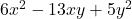 6x^2-13xy+5y^2