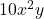 10x^2y