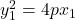 y_1^2=4px_1