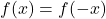 f(x)=f(-x)