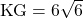 \text{KG}=6\sqrt6