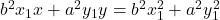 b^2x_1x+a^2y_1y=b^2x_1^2+a^2y_1^2