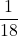 \dfrac{1}{18}
