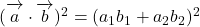 (\overrightarrow {\mathstrut a}\cdot\overrightarrow {\mathstrut b})^2=(a_1b_1+a_2b_2)^2