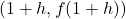 (1+h,f(1+h))