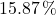 15.87\, \%