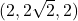 (2, 2\sqrt2, 2)