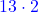 \textcolor{blue}{13\cdot2}