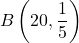 B\left(20, \dfrac15\right)