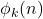 \phi_k(n)
