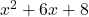 x^2+6x+8