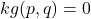 kg( p, q )=0