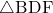 \sankaku{BDF}