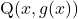 \mathrm{Q}( x, g(x) )