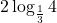 2\log_{\frac13}4