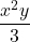 \dfrac{x^2y}{3}