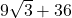 9\sqrt{3}+36