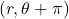 ( r, \theta+\pi)