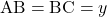 \text{AB}=\text{BC}=y