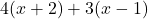 4(x+2)+3(x-1)