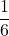 \dfrac{1}{6}