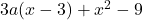 3a(x-3)+x^2-9