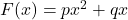 F(x)=px^2+qx