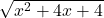 \sqrt{x^2+4x+4}