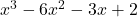 x^3-6x^2-3x+2