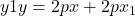 y1y=2px+2px_1