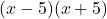 (x-5)(x+5)