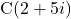 \mathrm{C}(2+5i)