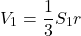 \[V_1=\dfrac{1}{3}S_1r\]