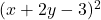 (x+2y-3)^2