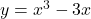 y=x^3-3x