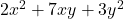 2x^2+7xy+3y^2