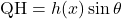 \mathrm{QH}=h(x)\sin\theta