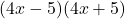 (4x-5)(4x+5)