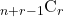 {}_{n+r-1} \mathrm{C}_r