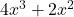 4x^3+2x^2