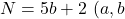 N=5b+2\ (a, b