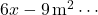 6x-9\,\text{m}^2\cdots