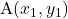 \mathrm{A}(x_1, y_1)