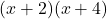 (x+2)(x+4)