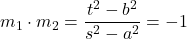 m_1\cdot m_2=\dfrac{t^2-b^2}{s^2-a^2}=-1